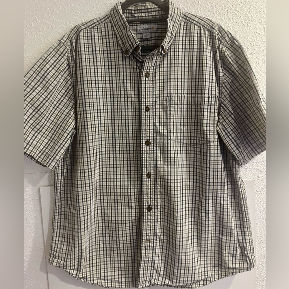Men's Carhartt Plaid shirt cotton size XL